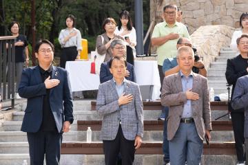 시인 영랑 김윤식 75주기 추모식